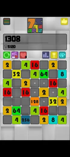 A picked-up tile lifted off the board, with dots on every empty spot it can reach.
